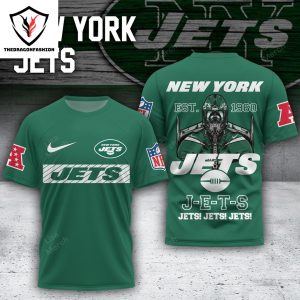 New York Jets Football Club Design 3D T-Shirt