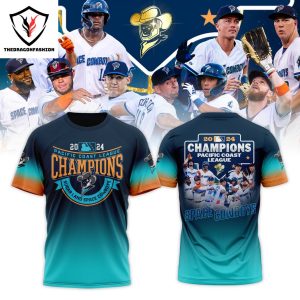 Sugar Land Space Cowboys Champions Pacific Coast League 2024 3D T-Shirt