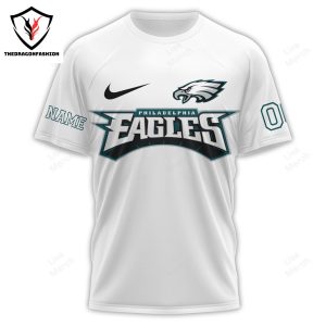 Personalized Philadelphia Eagles Go Birds 3D T-Shirt – White