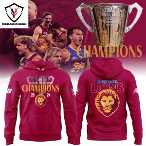 Brisbane Lions Australian Football League Champions 2024 Hoodie – Black