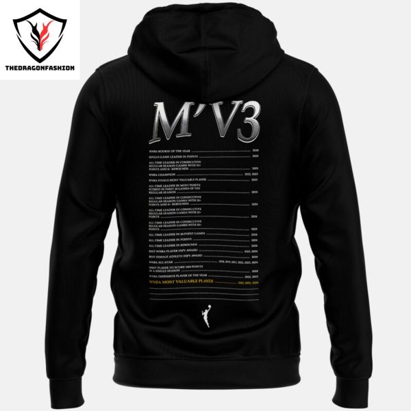 Aja Wilson 2024 MVP Las Vegas Aces Hoodie – Black