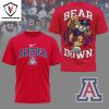 Arizona Wildcats Bear Down 3D T-Shirt – White