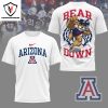 Arizona Wildcats Bear Down 3D T-Shirt – Red