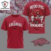 Arkansas Razorbacks Woo Pig Sooie 3D T-Shirt – Black