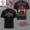 Arkansas Razorbacks Woo Pig Sooie 3D T-Shirt – White