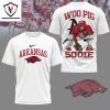 Arkansas Razorbacks Woo Pig Sooie 3D T-Shirt – Black