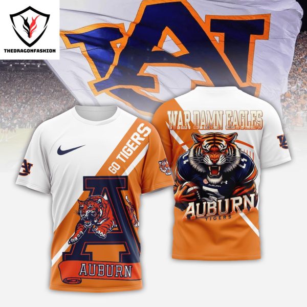 Auburn Tigers War Damn Eagles 3D T-Shirt