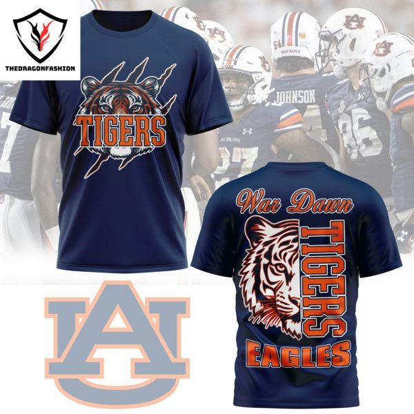 Auburn Tigers War Dawn Tigers Eagles 3D T-Shirt