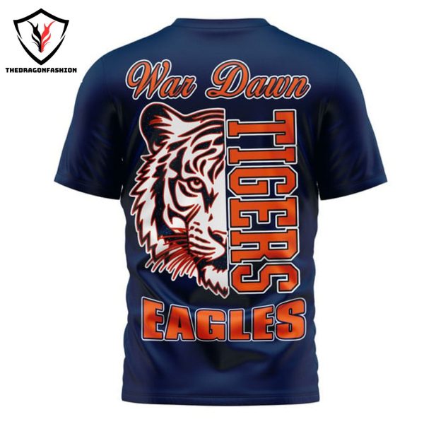 Auburn Tigers War Dawn Tigers Eagles 3D T-Shirt