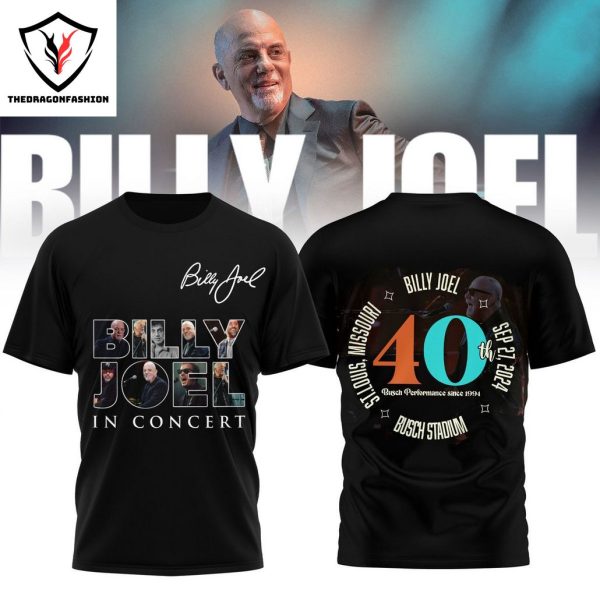 Billy Joel In Concert Signature 3D T-Shirt