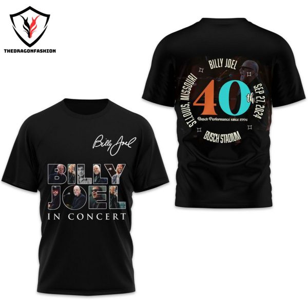 Billy Joel In Concert Signature 3D T-Shirt