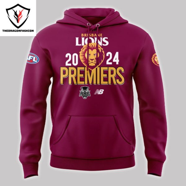 Brisbane Lions 2024 Afl Premiers Design Hoodie