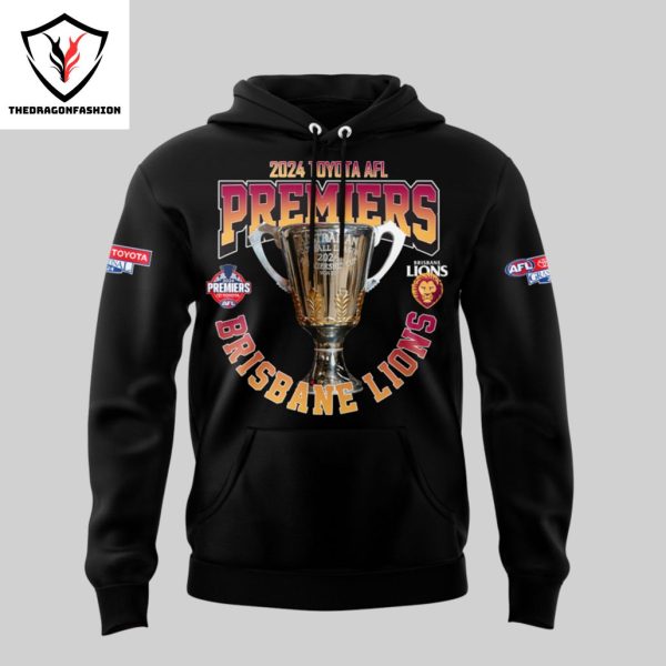 Brisbane Lions 2024 Champions Australian Football League Premiers Hoodie – Black