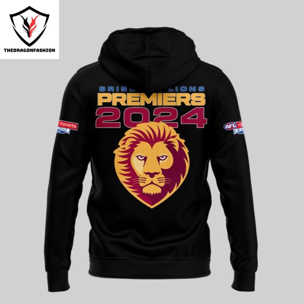 Brisbane Lions 2024 Champions Australian Football League Premiers Hoodie – Black