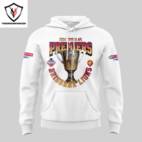 Brisbane Lions 2024 Champions Australian Football League Premiers Hoodie – White