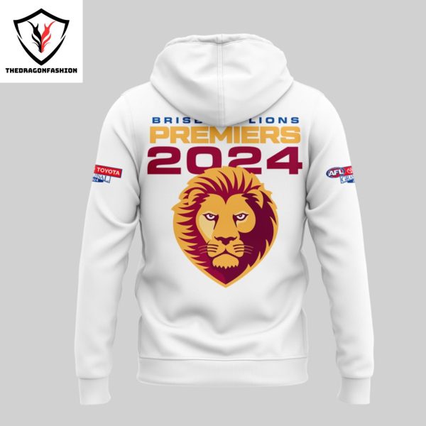 Brisbane Lions 2024 Champions Australian Football League Premiers Hoodie – White