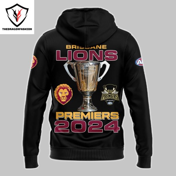 Brisbane Lions AFL 2024 Champions – 2024 Premiers Hoodie – Black