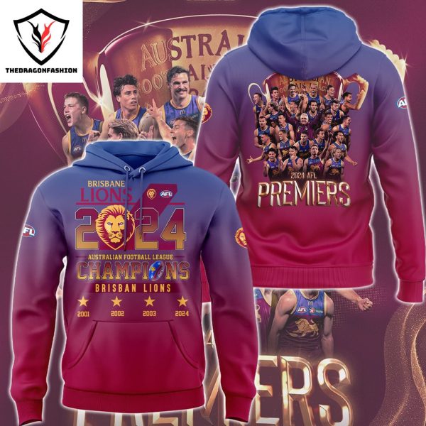 Brisbane Lions Australian Football League Champions 2024 Hoodie