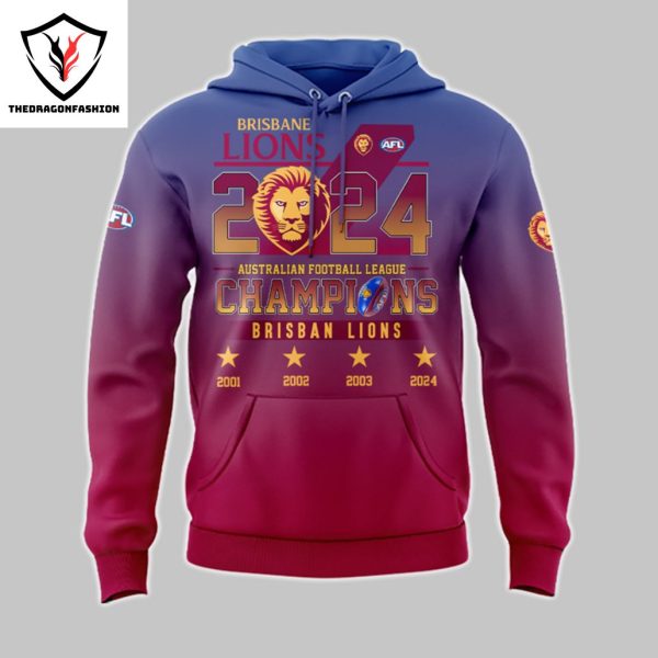 Brisbane Lions Australian Football League Champions 2024 Hoodie