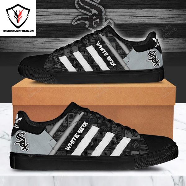 Chicago White Sox Logo Stan Smith Shoes – Black