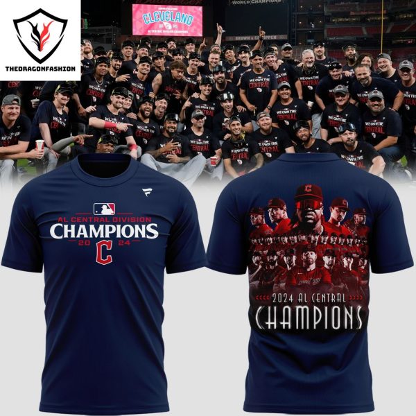 Cleveland Guardians American League Central Champions 2024 3D T-Shirt