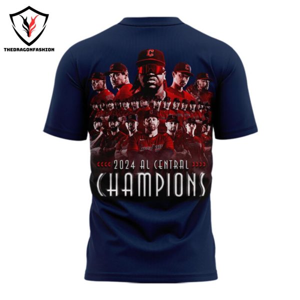 Cleveland Guardians American League Central Champs 2024 3D T-Shirt