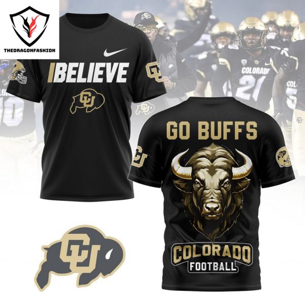 Colorado Buffaloes Football Go Buffs 3D T-Shirt