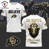 Colorado Buffaloes Football Go Buffs 3D T-Shirt