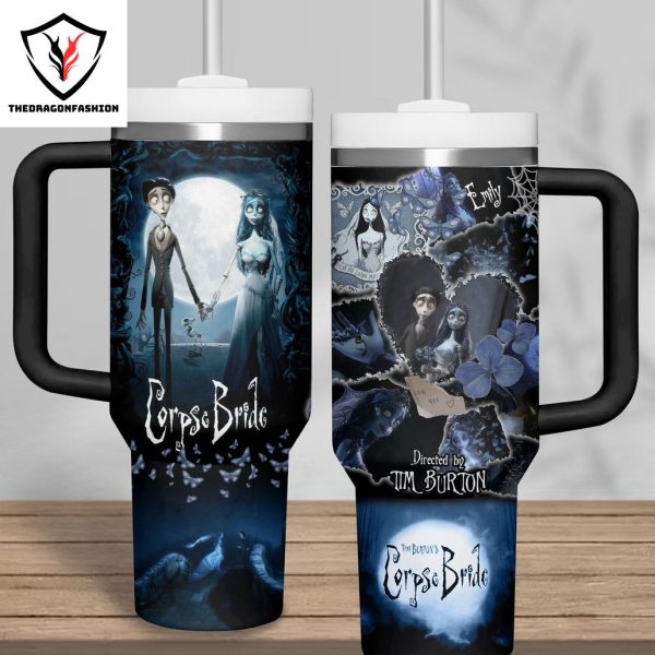 Corpse Bride Directed By Tim Burton Tumbler With Handle And Straw