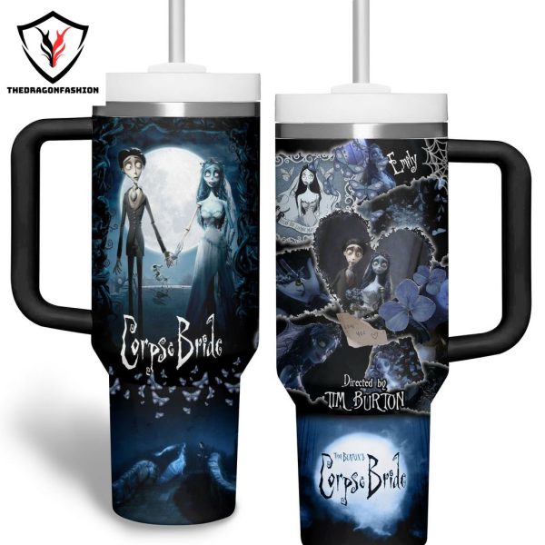 Corpse Bride Directed By Tim Burton Tumbler With Handle And Straw