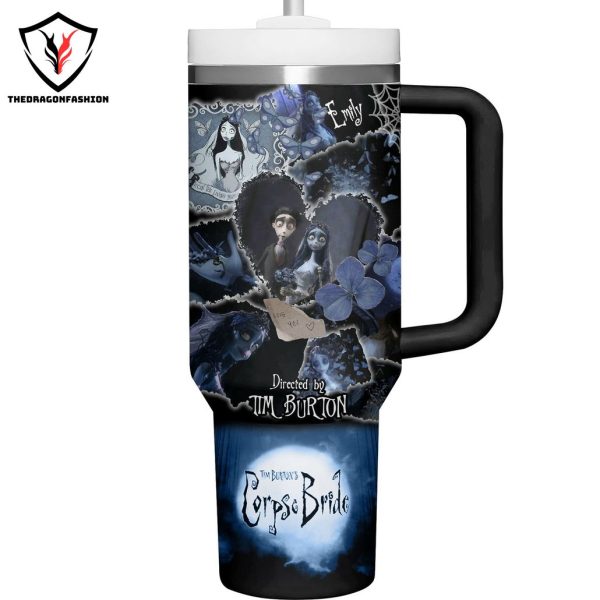 Corpse Bride Directed By Tim Burton Tumbler With Handle And Straw