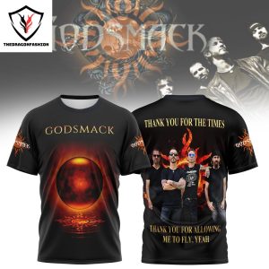 Godsmack – Thank You For The Time, Thank You For Allowing Me To Fly, Yeah 3D T-Shirt