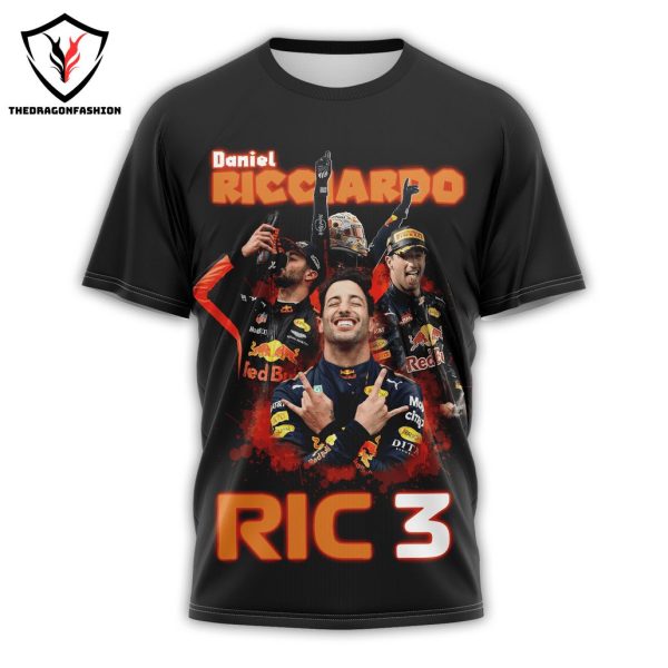 Daniel Ricciardo Ric 3 – No Regrets Only Memories 3D T-Shirt