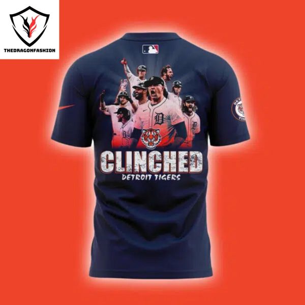 Detroit Tigers Fanatics 2024 Postseason Locker Room 3D T-Shirt – Blue