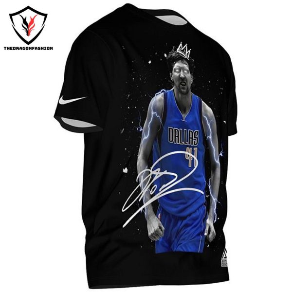 Dirk Nowitzki Dallas Mavericks Signature 3D T-Shirt