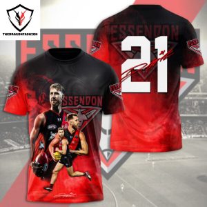 Essendon FC x Dyson Heppell 21 Signature 3D T-Shirt