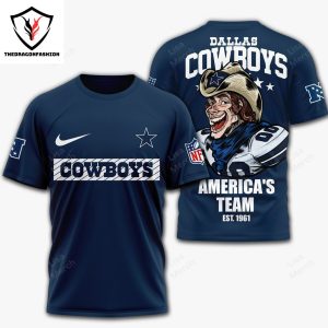 Dallas Cowboys America Team Est 1961 3D T-Shirt