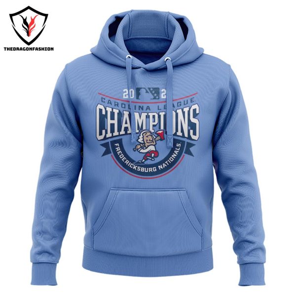 Fredericksburg Nationals – 2024 FredNats Carolina League Championship Hoodie – Blue