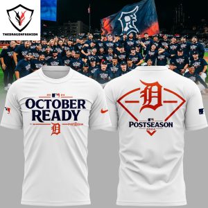 2024 Detroit Tigers Fanatics Postseason Locker Room 3D T-Shirt – Blue