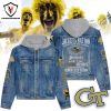 Michigan Wolverines – Wolverines Nation Hail To The Victors Hooded Denim Jacket