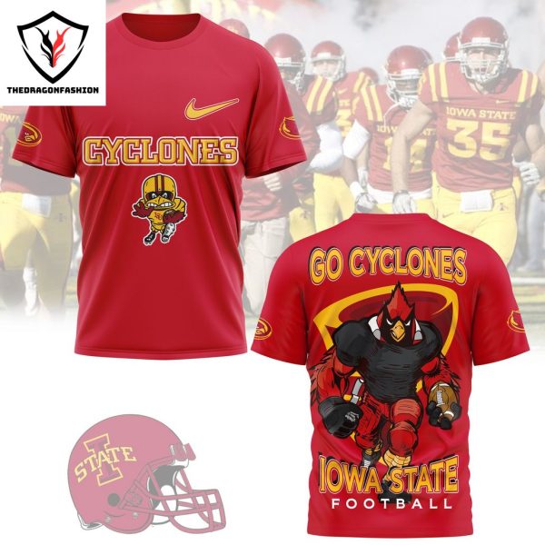 Go Cyclones Iowa State Cyclones 3D T-Shirt – Red