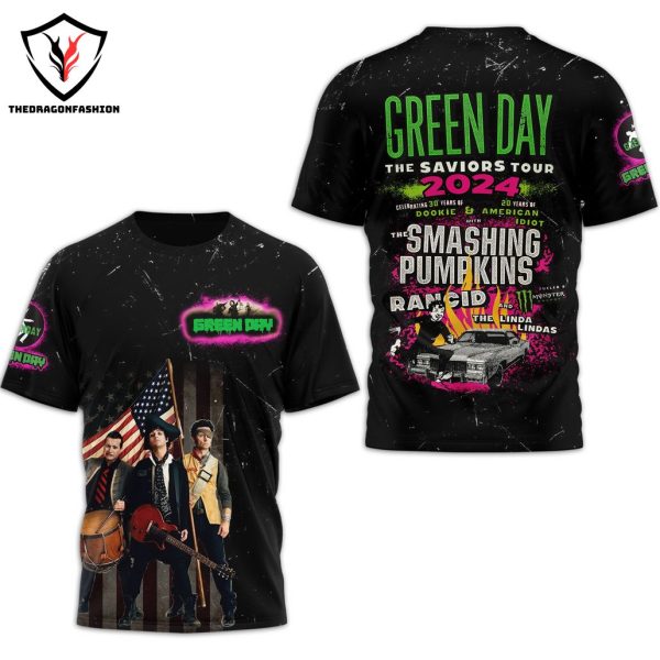 Green Day The Saviors Tour 2024 3D T-Shirt