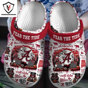 Alabama Crimson Tide – Roll Tide White Crocs