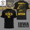 Iowa Hawkeyes Football Fight For Iowa 3D T-Shirt – White