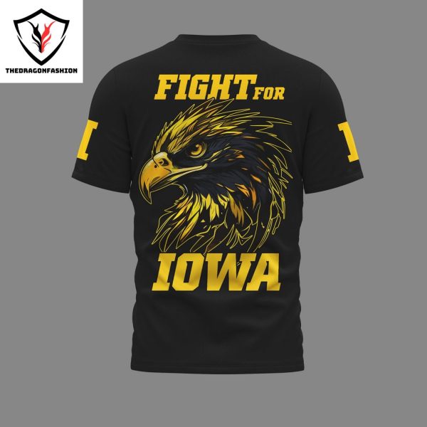 Iowa Hawkeyes Football Fight For Iowa 3D T-Shirt