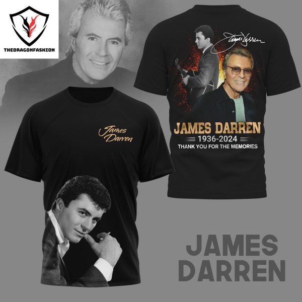 James Darren 1936-2024 Signature Thank You For The Memories 3D T-Shirt