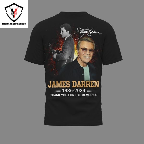 James Darren 1936-2024 Signature Thank You For The Memories 3D T-Shirt