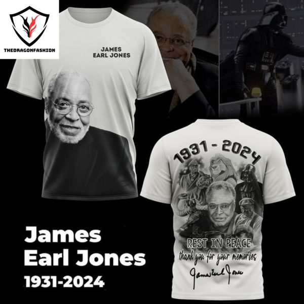 James Earl Jones 1931-2024 Rest In Peace Thank You For The Memories 3D T-Shirt