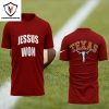 Jesus Won Texas Longhorns Football 3D T-Shirt – Black