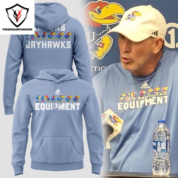 Kansas Jayhawks Football Equipment Design Hoodie